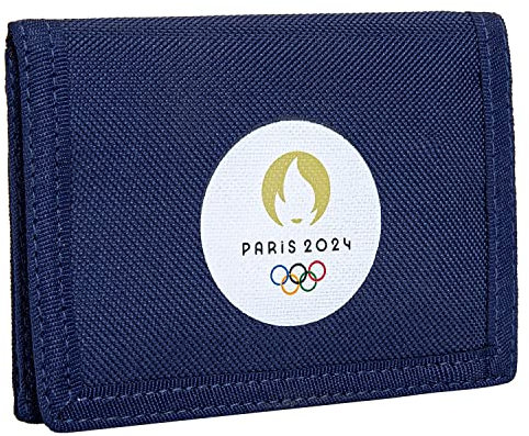 PARIS 2024 Portefeuille JO Collection Officielle Jeux Olympiques Bleu