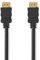 NEDIS Câble HDMI™ haute vitesse avec Ethernet | Connecteur HDMI™ | Connecteur HDMI™ | 4K @ 30Hz | 10,2 Gbps | 5.00 m | Rond | PVC | Noir | Sac en plastique