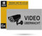 Aufkleber Set VIDEO überwacht, 6 Stück, 10 x 6 cm, selbstklebende Folie, Hinweissticker zum Kleben für Innen- und Außenbereich, Videokamera Überwachung Warnhinweis, Kamera Videoüberwacht Sticker