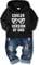 Amissz Baby Boy Clothes Toddler Boys Outfit Infant Letter Printed Sweatshirt Fashion Long Sleeve Hoodie Tops Ripped Jeans Set 2PC Black 18-24 Months