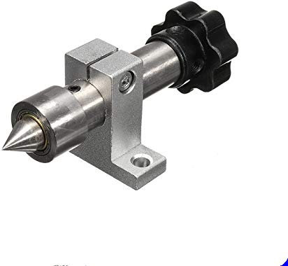 Lathe Machine Accessories Revolving Thimble Wood Turning Tool Lathe Replacement Parts for DIY Woodworking(Large Telescopic Tailstock)