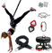 WENNEWU Bungee-Tanz-Widerstandsband-AufhäNgung, WiderstandsgüRtel-Set, Schwerkraft-Yoga-Bungee-Seil, GanzköRpertraining FüR Zu Hause, FüR Das Training Zu Hause,Schwarz,70kg
