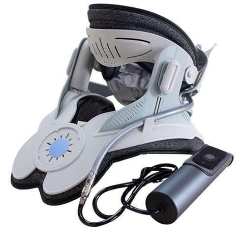 HErfst Cerviflex Neck Stretcher Electric Air Pump Neck Brace Portable Cervical Traction For Relieve Neck Pain Support With 3 Power Traction Built-in 8 Airbag