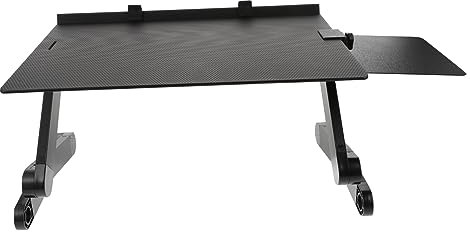 jojofuny Adjustable Alloy Laptop Stand Ergonomic Height-adjustable Notebook Riser for Bed Desk Use Cooling Holder Stable Load-bearing Capacity for Gaming Reading and Working