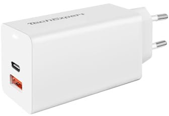 Cargador USB Tipo C + USB A 65 vatios Power Delivery Blanco