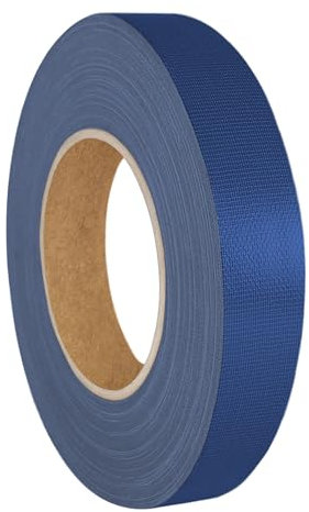 KS24 Products Gaffer Tape - Nastro adesivo in tessuto di alta qualità, ampia scelta di colori e larghezze, altamente adesivo e rimovibile/blu scuro, 12 mm x 50 m