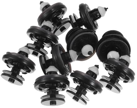 VekAuto 10 Pcs Door Panel Trim Retainer Clips Compatible for Audi TT Quattro 2008-2015, Durable Nylon Black White Multipurpose Car Trim Panel Body Remover