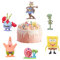 Luclay Mini Figuren Set-6 Pcs Cake Tortenfiguren Geburtstagstorte Dekoration Puppendekoration Aquarium Deko Cartoons Kuchen Deco Cupcake Toppers Modell Spielzeug für Kinder Junge