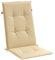 vidaXL Hochlehner-Auflagen 2 STK. Melange Beige 120x50x4 cm Stoff