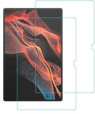 Protecteur d’écran pour Samsung Galaxy Tab S8 Ultra (14,6 pouces, modèle 2022, SM-X900/SM-X906) Film en verre trempé anti-rayures, sans bulles, haute définition (1 Pièces)