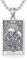 enjoylifecreative Skelett Tarotkarten Halskette für Frauen Männer 925 Sterling Silber Totenkopf Rose Anhänger Kette Halloween Valentinstag Gothic Schmuck Geschenk für Damen Herren