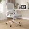 naspaluro Ergonomic Office Desk Chair, Height Adjustable Executive Work Computer Chairs with Padded Seat Cushion, Swivel Mesh Chair with 90° Flip-up Armrest & Lumbar Support for Home/Office