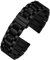 TStrap Metall Uhrenarmband Edelstahl - Schwarz Armband für Uhr Herren und Damen Schnellverschluss - Ersatzarmband für Smartwatch aus Massivem Stahl Poliert - 12mm ... 20mm 22mm 24mm