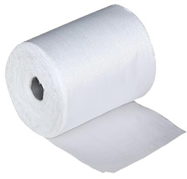 aghoer Glasfaser Gewebeband, 10cm x 30m Glasfaser-Gewebe, Selbstklebend Fugenband, Glasfasermatte, Armierungsgewebe, Gewebeband, für Reperatur- & Spachtelarbeiten