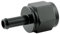 Alu Fitting AN10 Dash 10 auf 10mm Schlauchanschluss Schlauchtülle 7/8-14UNF | Schwarz