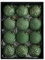 Rustikale Weihnachtskugel-Ornament-Sets, 7,9 cm, Schaumstoff, bruchsicher, antiker traditioneller Stil, Weihnachtsdekoration, Vintage-Stil, Weihnachtsbaumschmuck (grün)
