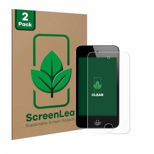 ScreenLeaf 2 Stück Schutzfolie für Apple iPod Touch (4. Gen.) [nachhaltiger Displayschutz, Folie, transparent, kratzfest]