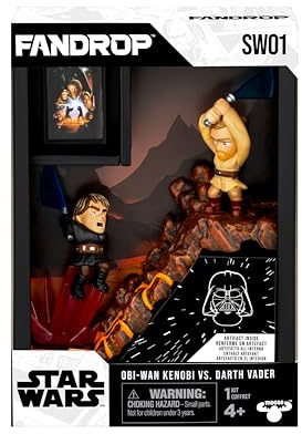 FANDROP SW01-Star Wars: Revenge of The Sith - Obi-Wan Kenobi VS. Darth Vader, kombiniert EIN episches Diorama, Artefakte und Szenenmarker, schafft EIN Display, um Jede Star Wars-Sammlung aufzuwerten