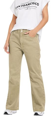 PixieGirl Petite Natural Brown Straight Leg Jean Petite