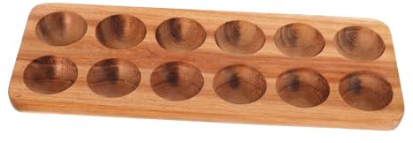 BESTOYARD Holz Eierhalter Mit Fächern Elegantes Und Robustes Design Für Kühlschrank Und Arbeitsplatte Zur Stilvollen Aufbewahrung Frischer Eier Der Küche