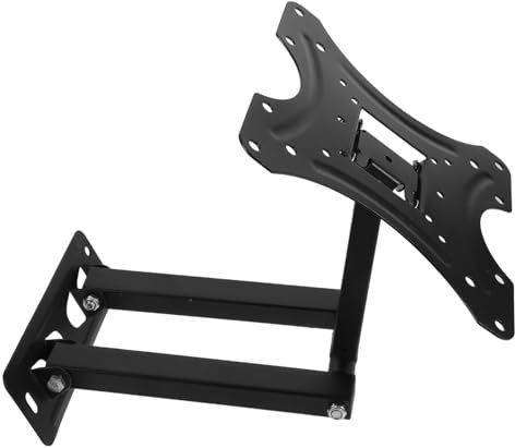 ROMISBABA Tv Wandhalterung Mit Schwenk Und Neigungsfunktion Höhenverstellbar Stabiler Eisenbau Für Monitor Und Fernseher Einfache Montage Platzsparend