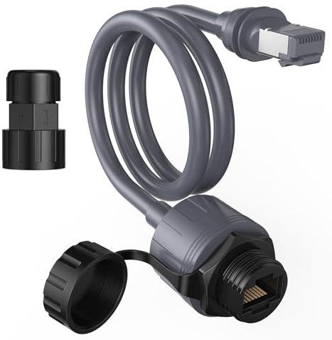 Starlink Ethernet Adapter Gen 3/Mini - Waterproof Starlink Mini Cable Extension to RJ45 Coupler for Starlink Gen 3 Standard & Mini Dishy and Router, Perfect for RVs, Boats, and Remote Work (1 Pack)