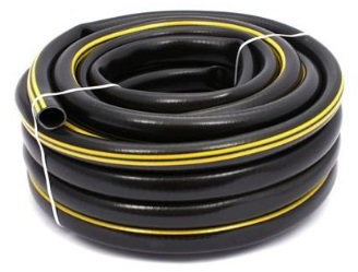 Tubo da giardino LUX 5/8'-30m nero - giallo rinforzati