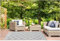 Jet-Line® | Outdoor Teppich | Austin | grau | Maße: 90 x 150 cm | Gartenteppich | Witterungsbeständig | geometrisches Design | Terrasse und Balkon