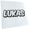Kiwistar - Autoaufkleber - Dunkelgrau - 20x7cm - Lukas Vorname Jungen Sticker - Heckscheibe Auto Aufkleber wetterfest für Kfz LKW Mofa Truck - Sticker außen selbstklebend Tuning Zubehör für Fenster
