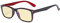 Eyekepper Blue Light Blocking Computer Glasses Women Men with Yellow Tinted Filter Lens - Classic Eyeglasses -Black Red