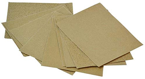 Faithfull Cork Block Glasspaper Sanding Sheets Assorted (Pack 10)
