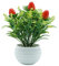 KingbeefLIU Künstliche Erdbeer Pilz Obstbaum Pflanze Bonsai Wohnzimmer Garten Dekor Perfekte Dekorative Blume Hochzeit Landschaftsbau Wohnzimmer Blumenschmuck Erdbeere##
