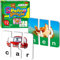 72 Wörter-/Rechtschreib-Puzzles mit Mechanismus zur Fehlerkorrektur; in 3 Teilen; ideal für das Lernen im Vorschulalter (36 doppelseitige Blöcke, Englische Ver.)