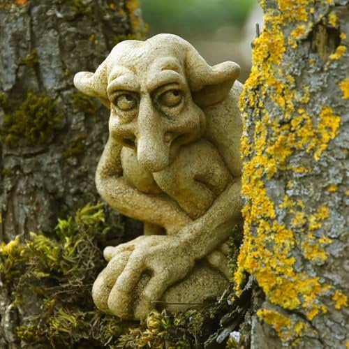 Troll-Statuen, Heimdekoration, Wasserspeier-Statuen, Stein-Trolle, gotische Skulptur, Haus, Garten, Kunst, Dekorationen, exquisite Steinstatuen für drinnen und draußen