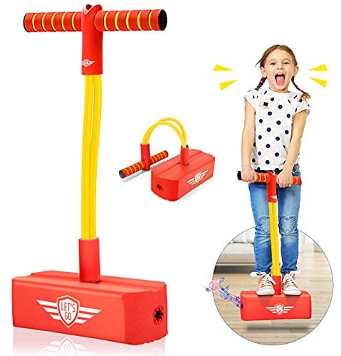 Toyzey Spielzeug für draußen ab 3 4 5 6 7 8 9 10 11 12 Jahren,Spielzeug ab 3-8 Jahre Mädchen Garten Spielzeug Hüpfstange KinderGeschenke für Kinder 6-12 Jahre stelzen Kinder Mädchen Spielzeug