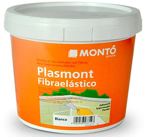 Masilla Plasmont Fibra Elástico color Blanco (2,5L)