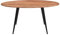 Miliboo Table à Manger Ovale en Bois Massif et métal Noir L160 cm OBALI