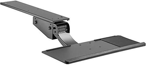 RICOO Tastaturschublade Ergonomisch Universal Unter Schreibtisch Ausziehbar Schwenkbar Neigbar Tastatureinschub PC Tastaturauszug Auflage CZ0100 Halterung Tischmontage Computer Tastatur Ablage