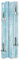 Kreative Feder Wand-Garderobe Altes Holz hellblau Shabby-Chic Vintage ca. 100x30cm mit vier Haken (Altes Holz hellblau)