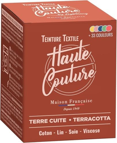 Tinte Textil Terracota - 350g Todo en Uno - Listo para usar en Ropa y Tejidos - HAUTE COUTURE