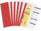 10 STK Sliding Bar Bindern, Folienordner A4, Transparente Schiebe Ordner Kunststoff mit Schiebeleiste für Office File Dokumente Organizer. Halten Sie bis zu 40 Blatt Projekte (5 Farben) (Rot)