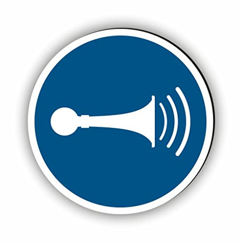 Gebotszeichen nach DIN EN ISO 7010 - Unser akustisches Signal geben Gebotsschild ist als Sicherheitszeichen in jedem Betrieb unerlässlich (M029)