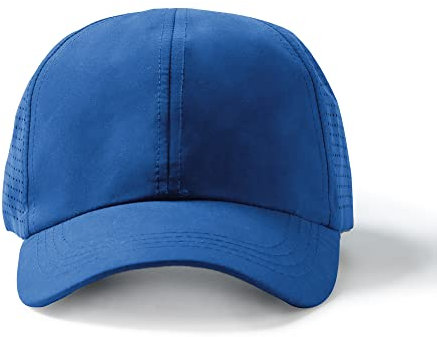 Gorra Verano Estilo Casual 100% Fresca Microfibra - Visera contra la Calor con Cierre de Hebilla Ajustable y Orificios de ventilación (Azul)