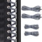 Universal Zero Gravity Chair Repair Cord Kit, 4 PCS Replacement Elastic Cords Repair Tool Kit for Repairing Zero Gravity Chair, Recliners, Garden Sun Loungers, Garden Chairs (Silver)