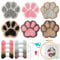 WATINC 22 Stück Craft Punch Needle Untersetzer Kit mit Krallenmuster DIY Bastelpackung Set Stickerei Starter kit für Anfänger Easy Embroidery Coaster Art and Crafts Needle Coaster