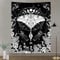 GOAOK Vertikaler Wandteppich für Schlafzimmer, ästhetischer Boho-Pilz-Schmetterling, kleiner Wandteppich, Tarot, Mondphase, Hexe, Wandbehang für Wohnzimmer, Wohnung, Dekoration, 101,6 x 152,4 cm