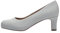 Jana Damen Pumps mit Blockabsatz Vegan, Silber (Silver Glitter), 36 EU