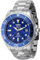 Invicta Grand Diver 45813 Herren Uhr - Wasserdicht - Analog - Automatikuhr - Edelstahl mit blauen zifferblat - 47mm