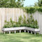 ShGaxin Jardinière avec Treillis Blanc 200x160x142 cm PP,Jardiniere sur Pieds,Bac avec Treillis,Jardiniere Terrasse