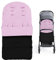 Avenly Fußsack Buggy, Fußsack für Kinderwagen Buggy, Wasserdicht Fusssack Kinderwagen Baby mit Reißverschlus, Abnehmbar und Waschmaschinenfest, Universal baby fußsack für alle Prams Buggy（Rosa）